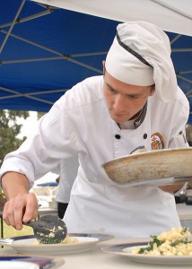 chef plating up