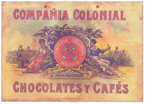 Spanish 20th Century print commercial for chocolates