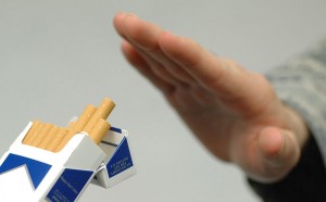 declining the offer of a cigarette