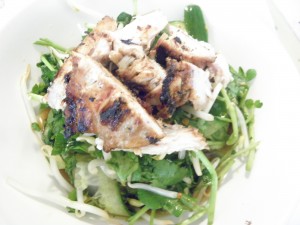 watercress salad with chicken