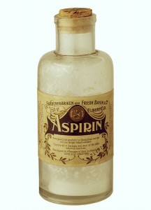 Retro aspirin bottle