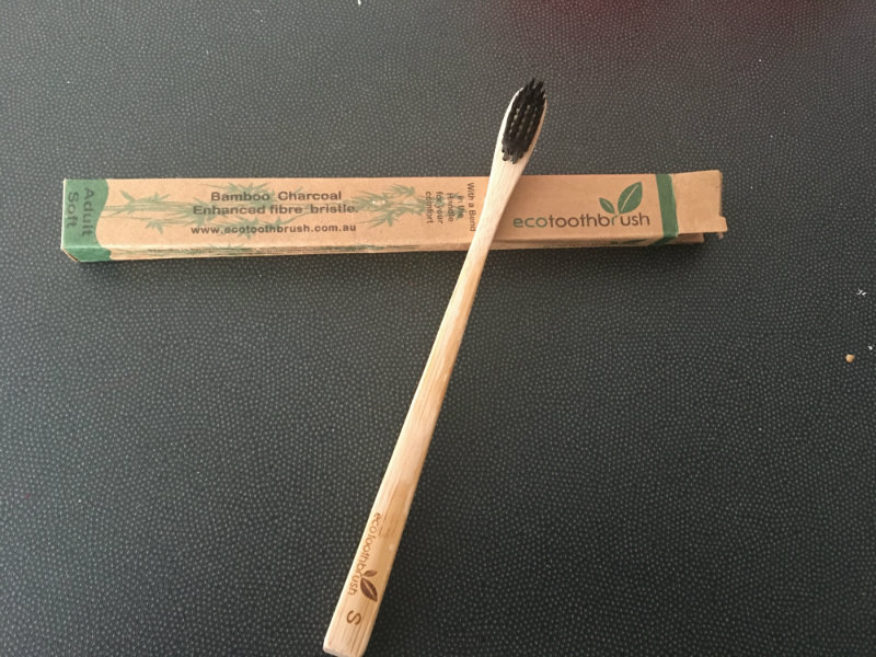 plastic free july - bamboo toothbrush